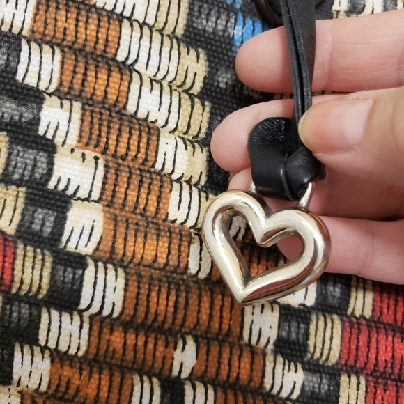 EC Brighton Africa Stories "Safara" Coated Canvas Painted Handbag Tote, … - Picture 4 of 12